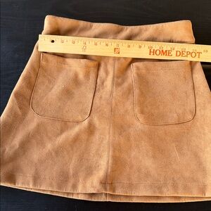 House of three size 8 Brown Suede Mini Skirt